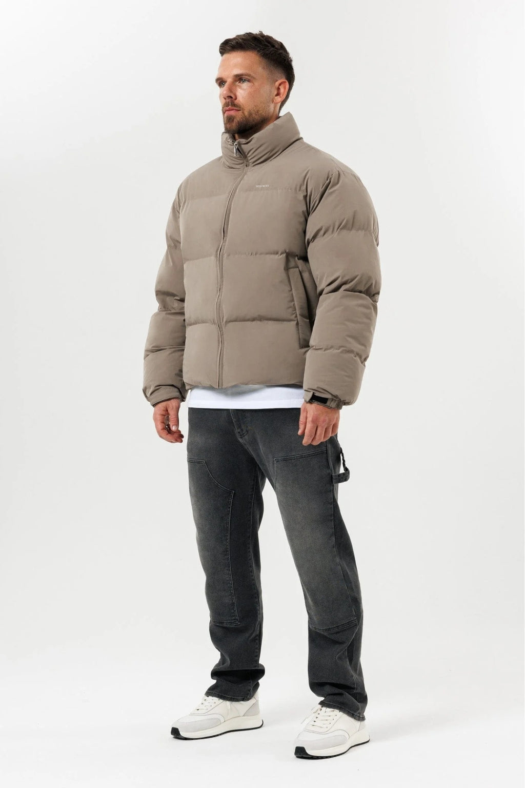 PUFFER JACKET - TAUPE