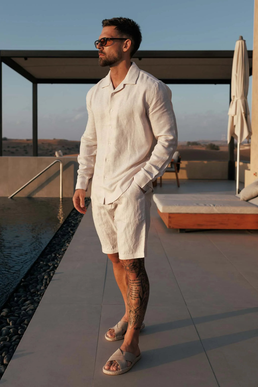 LINEN SHORT - OAT