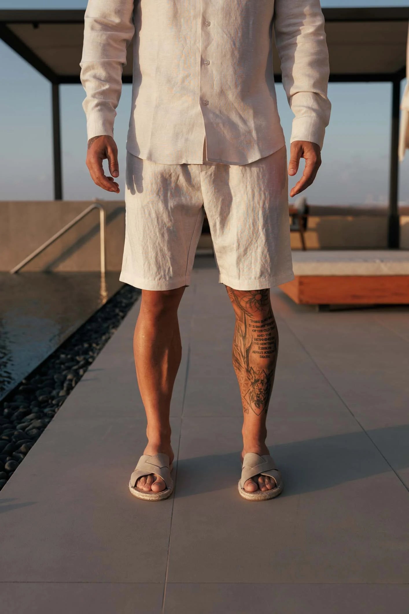 LINEN SHORT - OAT
