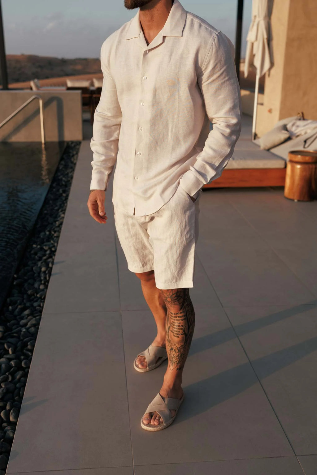 LINEN SHORT - OAT